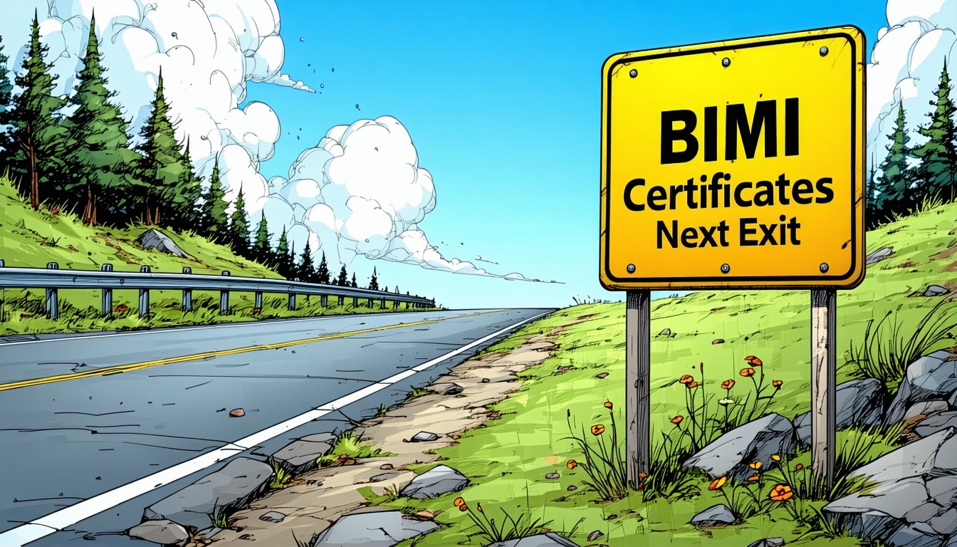 Les étapes de la route et les certificats BIMI Next Exit-1
